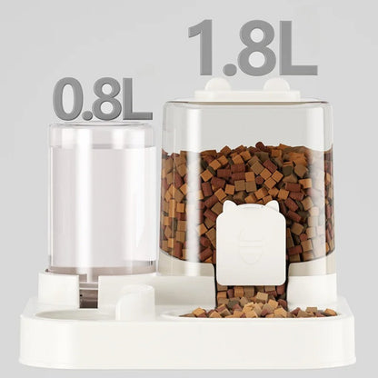 Automatic Dog And Cat 2-in-1 Feeder