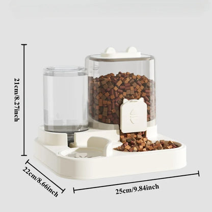 Automatic Dog And Cat 2-in-1 Feeder